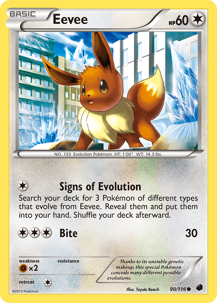 Eevee Plasma Freeze card