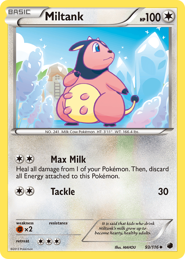 Miltank Plasma Freeze card