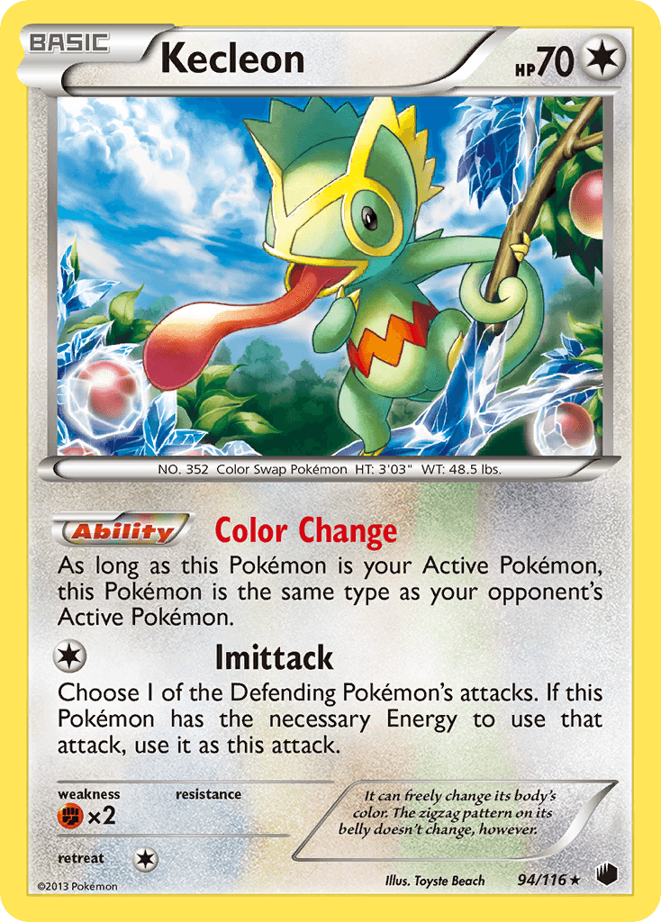 Kecleon Plasma Freeze card