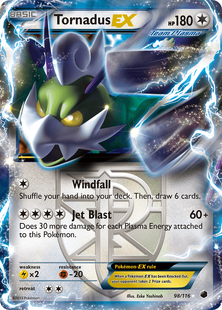 Tornadus-EX Plasma Freeze card