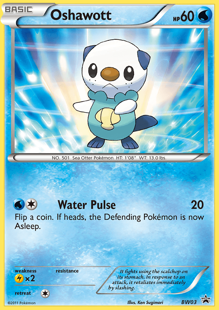 Oshawott BW Black Star Promos card