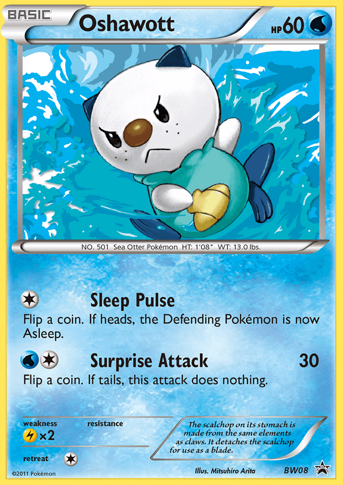 Oshawott BW Black Star Promos card