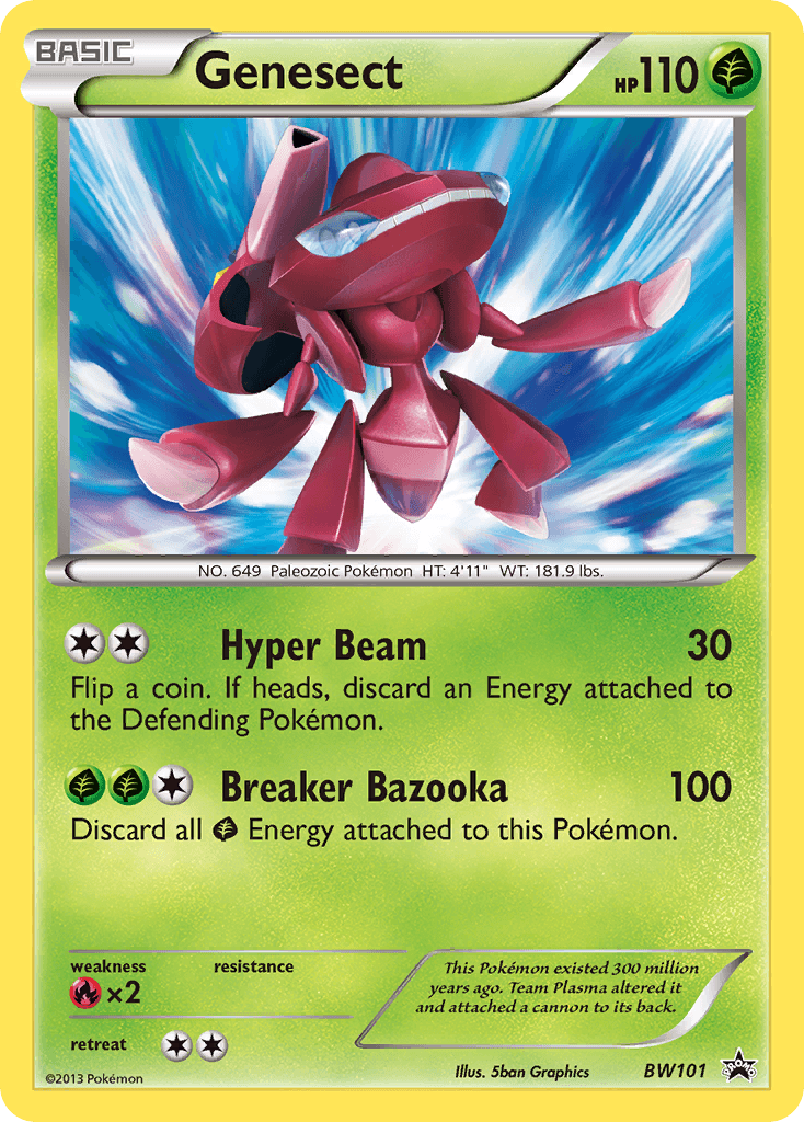 Genesect BW Black Star Promos card