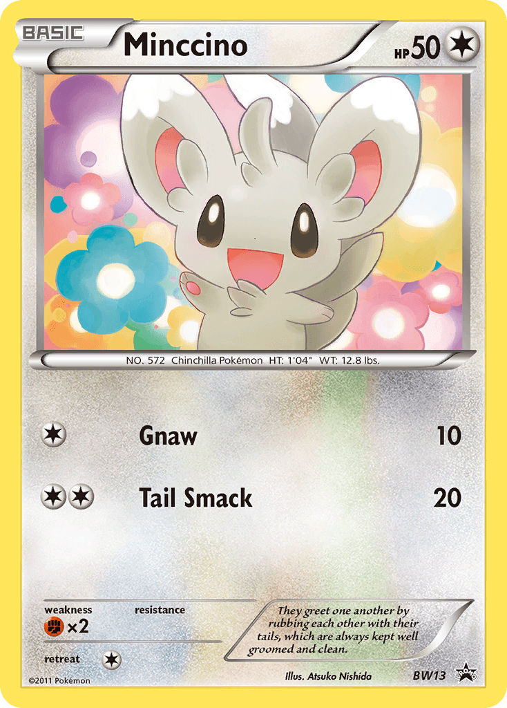 Minccino BW Black Star Promos card