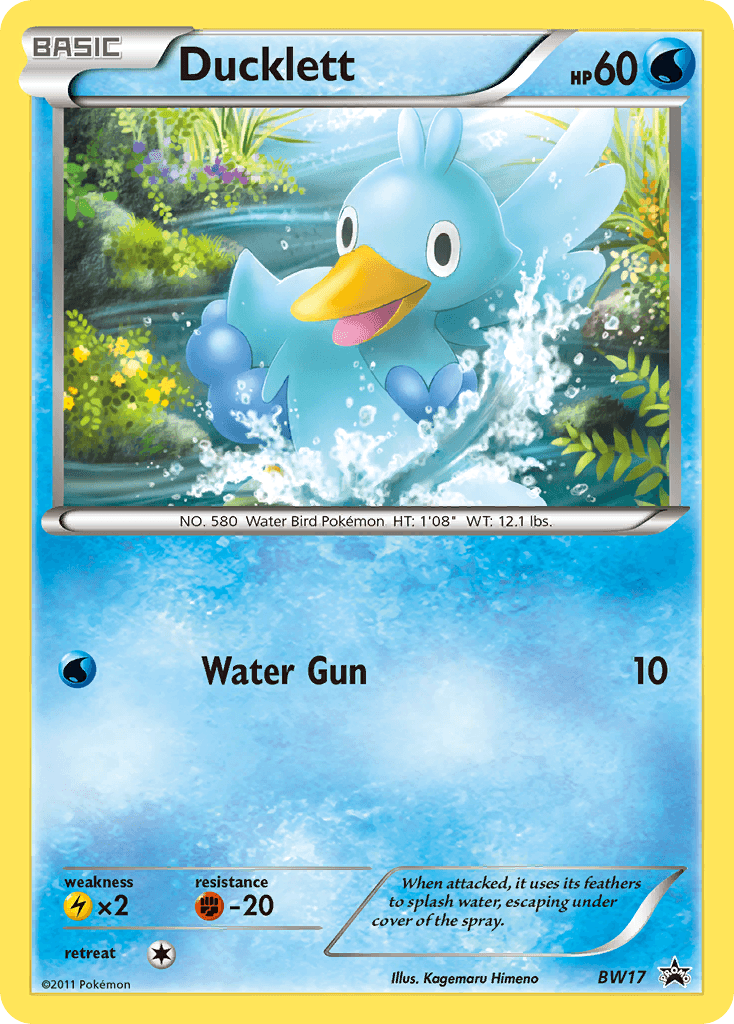 Ducklett BW Black Star Promos card