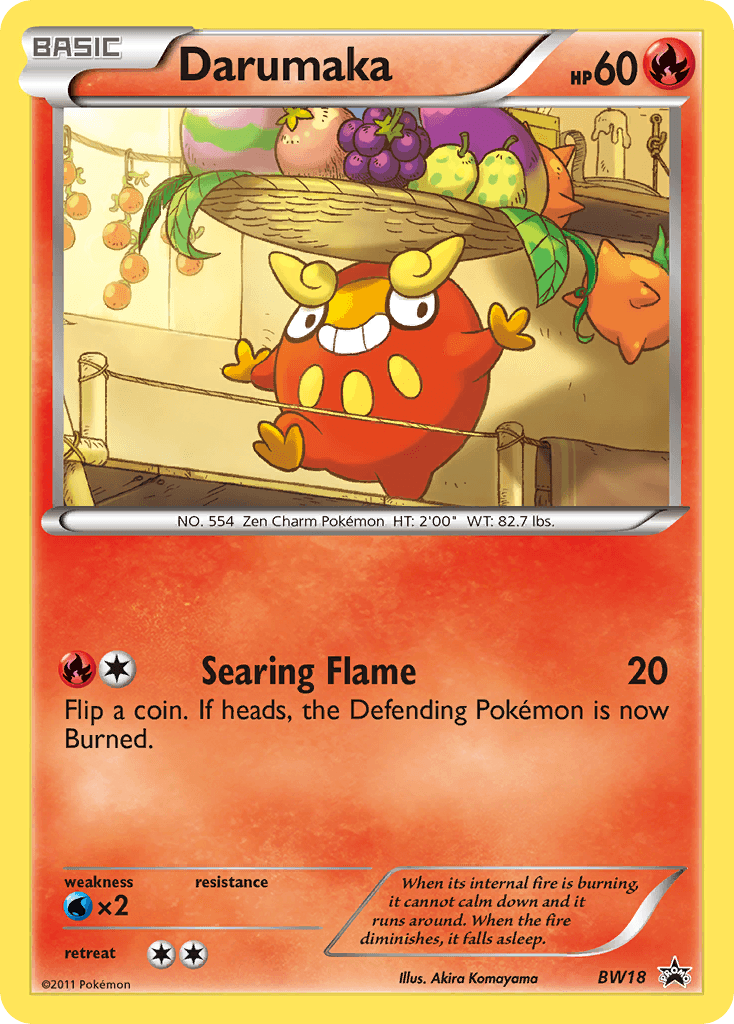 Darumaka BW Black Star Promos card