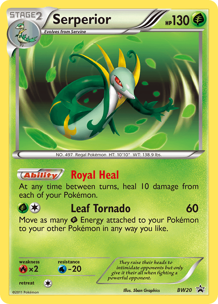 Serperior BW Black Star Promos card