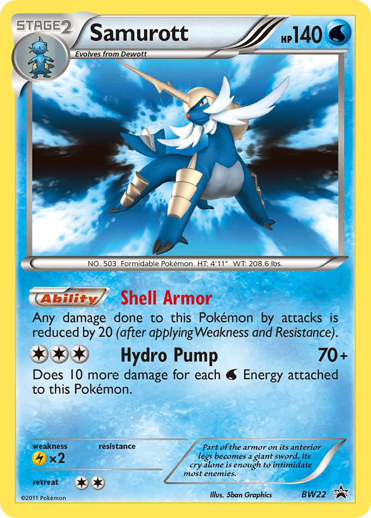 Samurott BW Black Star Promos card