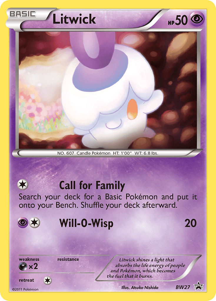 Litwick BW Black Star Promos card