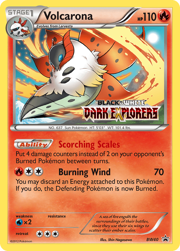 Volcarona BW Black Star Promos card