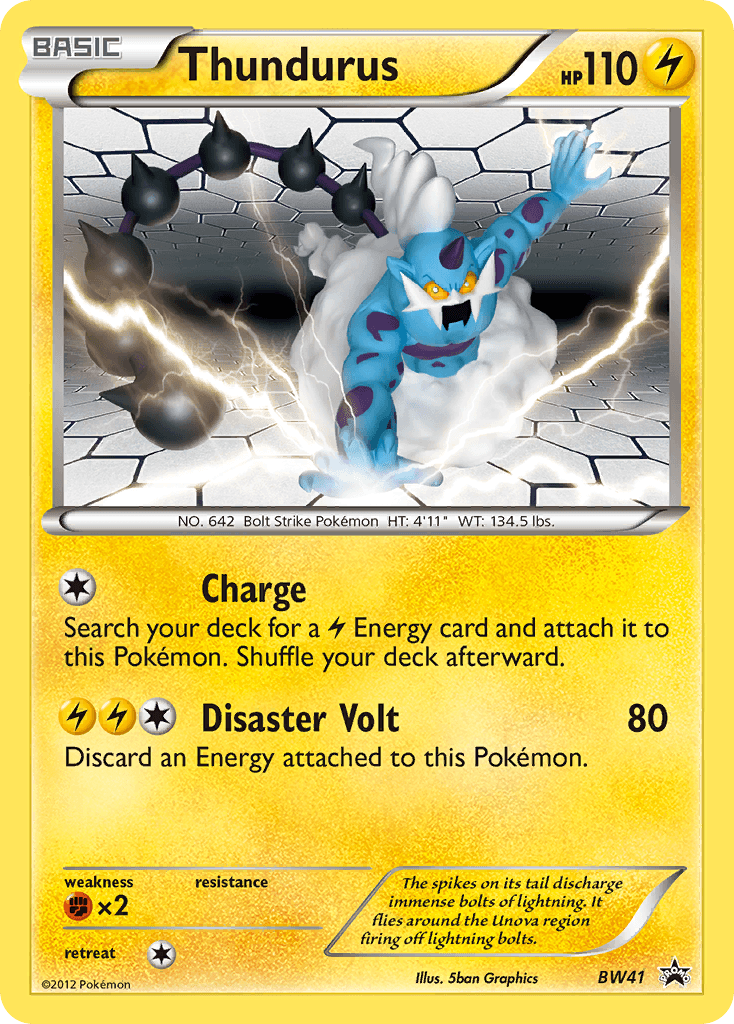 Thundurus BW Black Star Promos card