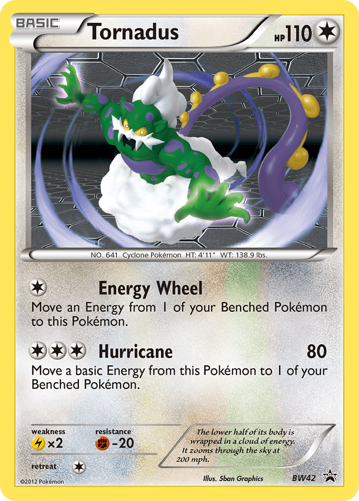 Tornadus BW Black Star Promos card