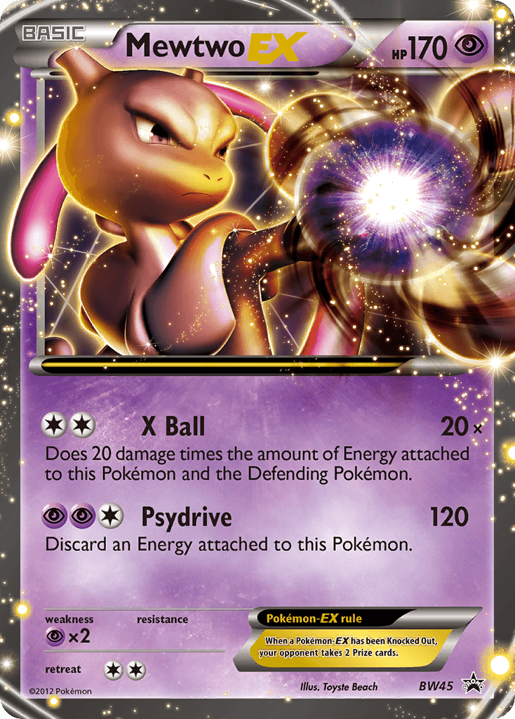 Mewtwo-EX BW Black Star Promos card