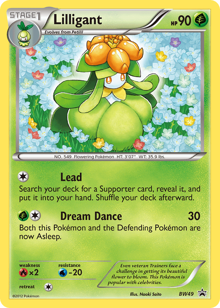 Lilligant BW Black Star Promos card