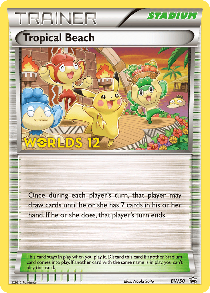 Tropical Beach BW Black Star Promos card