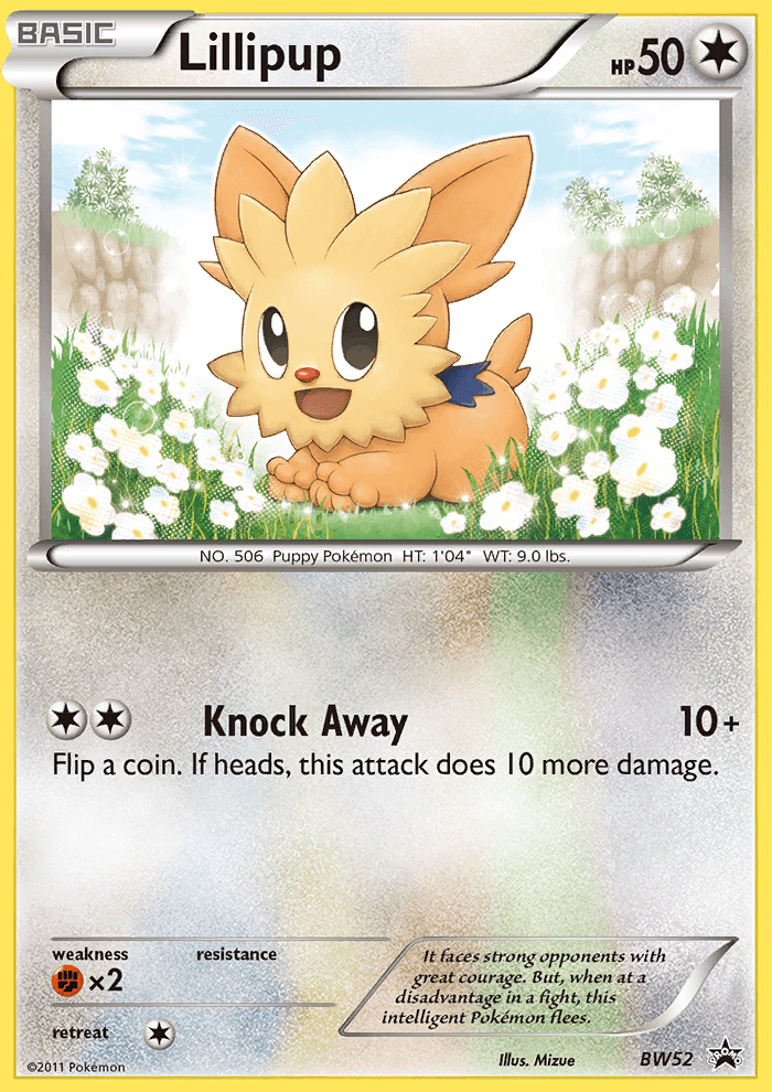 Lillipup BW Black Star Promos card