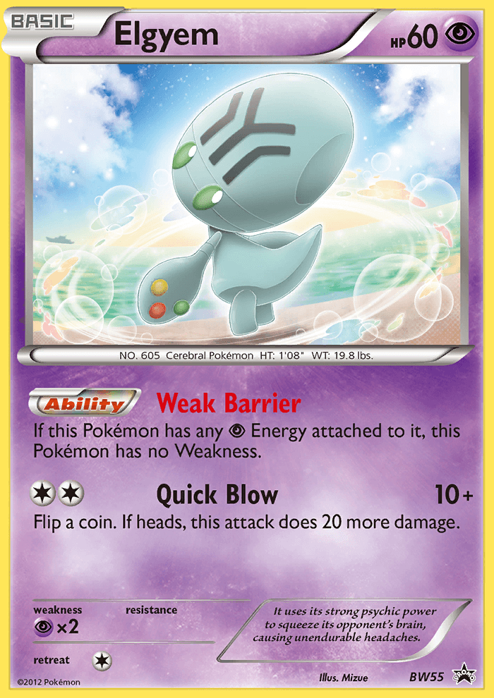 Elgyem BW Black Star Promos card