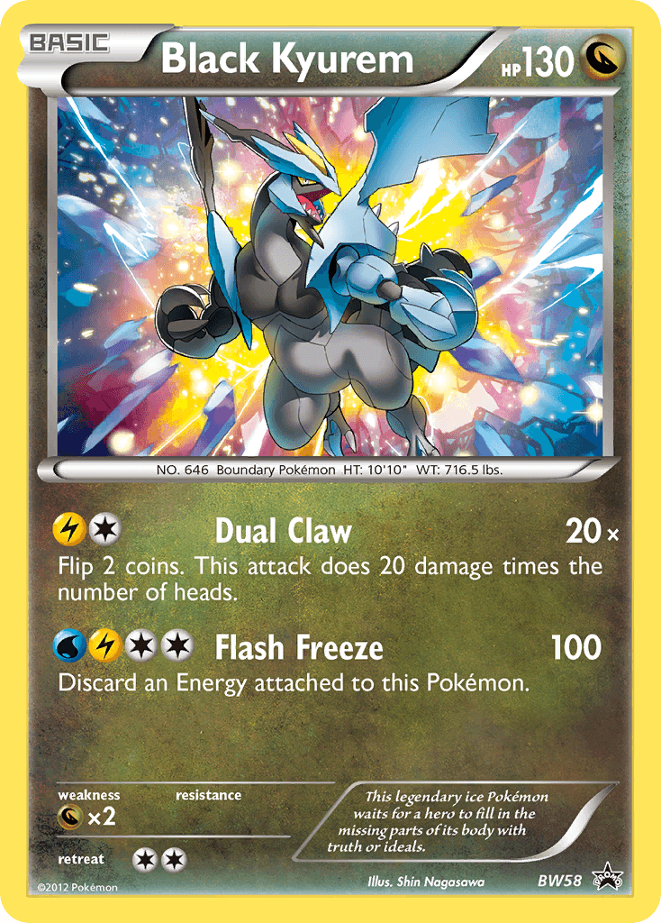 Black Kyurem BW Black Star Promos card