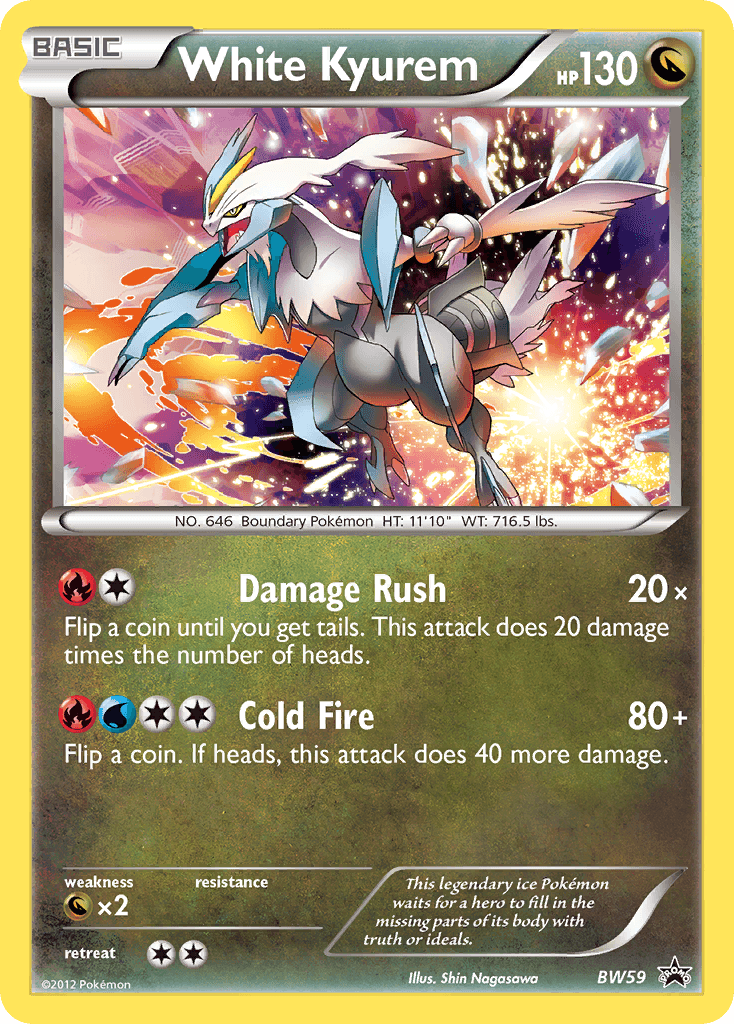 White Kyurem BW Black Star Promos card