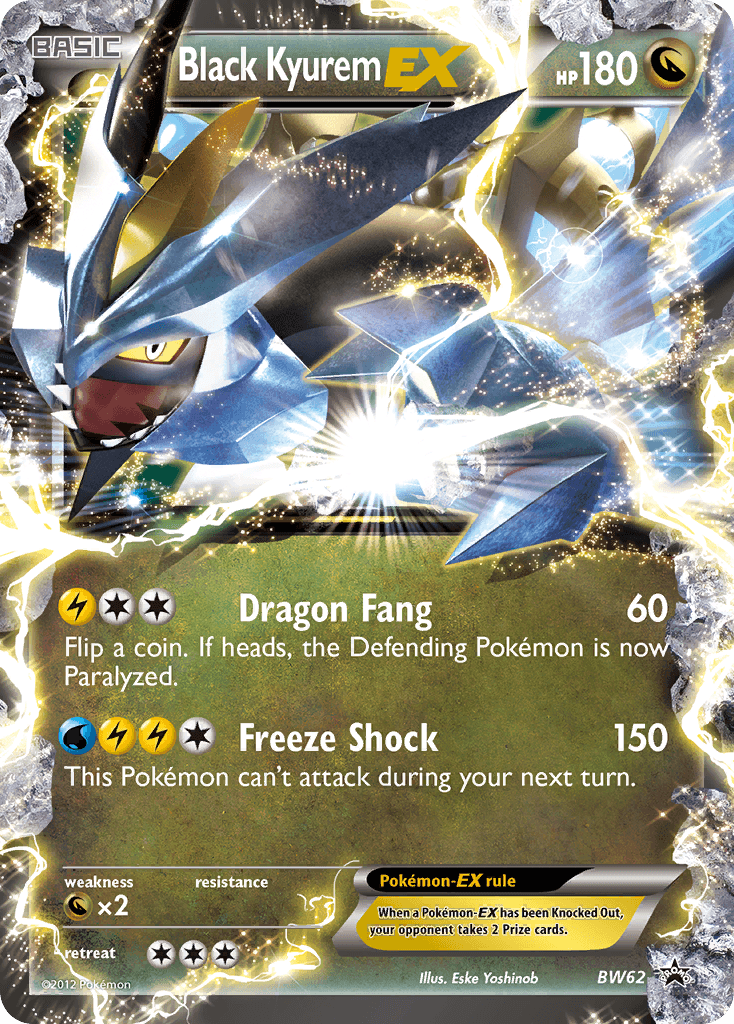 Black Kyurem-EX BW Black Star Promos card