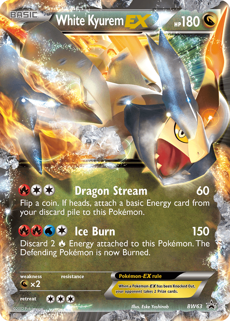 White Kyurem-EX BW Black Star Promos card