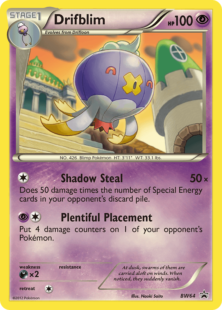 Drifblim BW Black Star Promos card