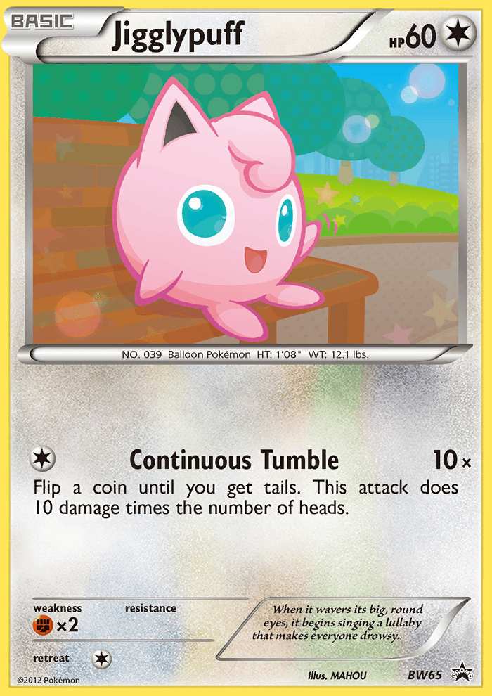 Jigglypuff BW Black Star Promos card