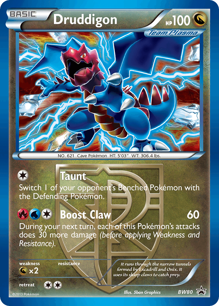 Druddigon BW Black Star Promos card