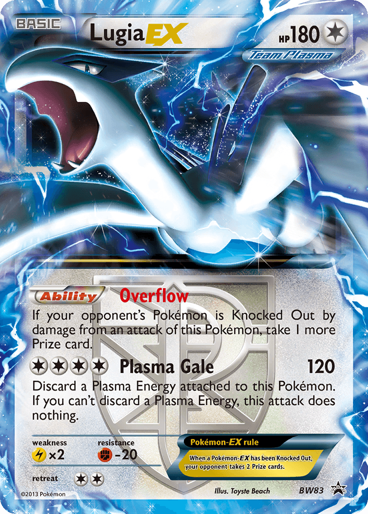 Lugia-EX BW Black Star Promos card