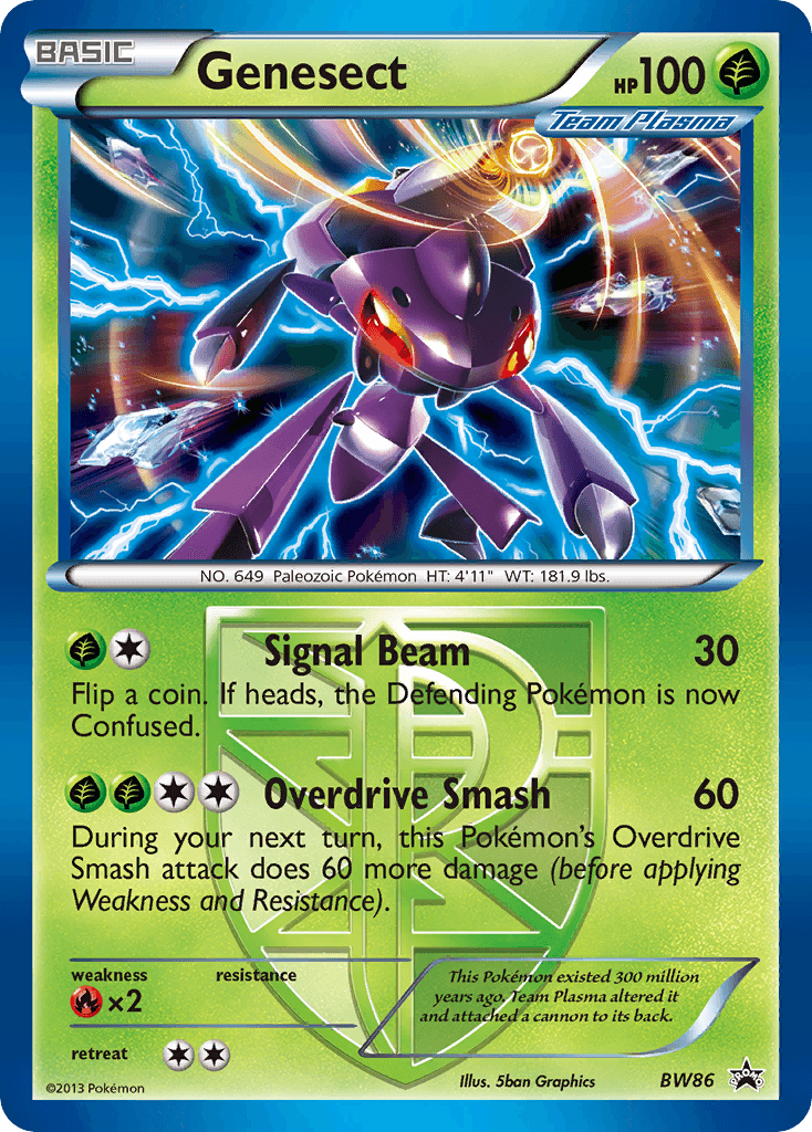 Genesect BW Black Star Promos card