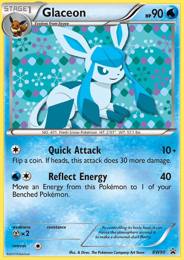 Glaceon BW Black Star Promos card