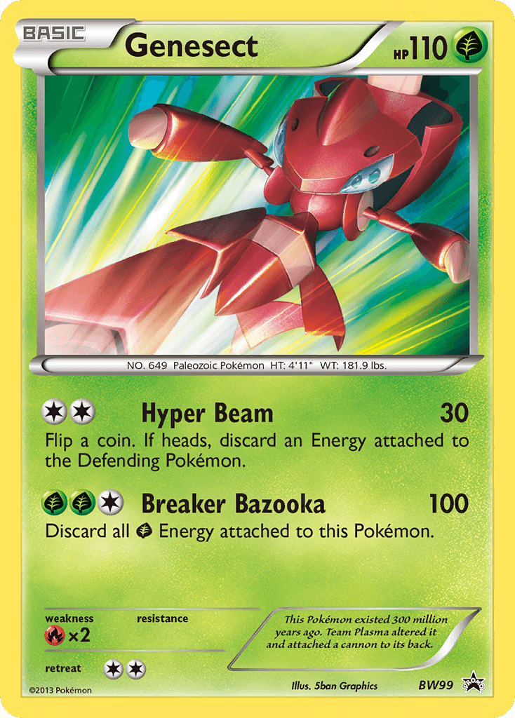 Genesect BW Black Star Promos card