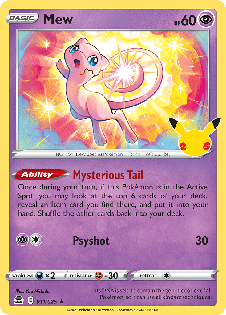 Mew Celebrations card
