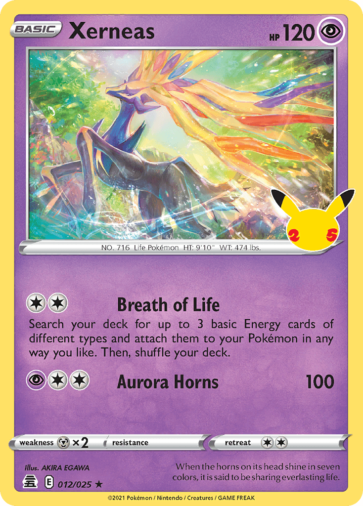 Xerneas Celebrations card
