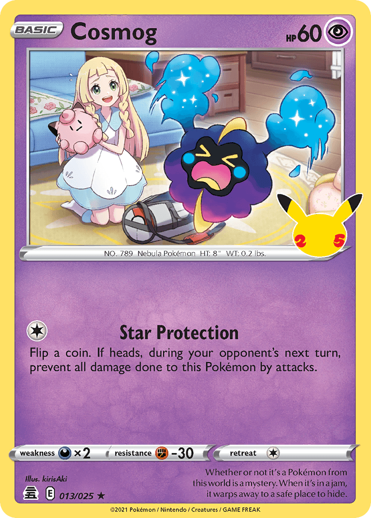 Cosmog Celebrations card