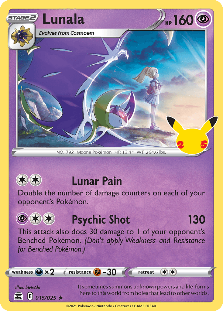 Lunala Celebrations card