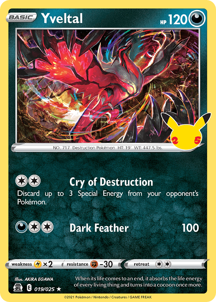 Yveltal Celebrations card