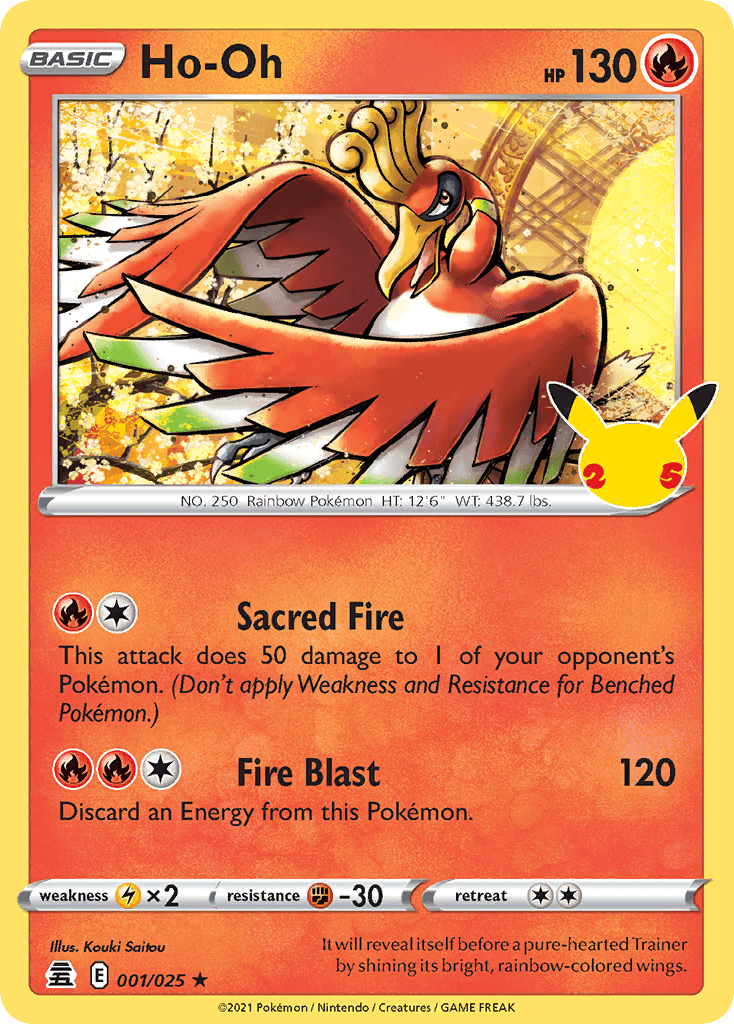 Ho-Oh Celebrations card