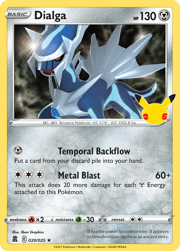 Dialga Celebrations card