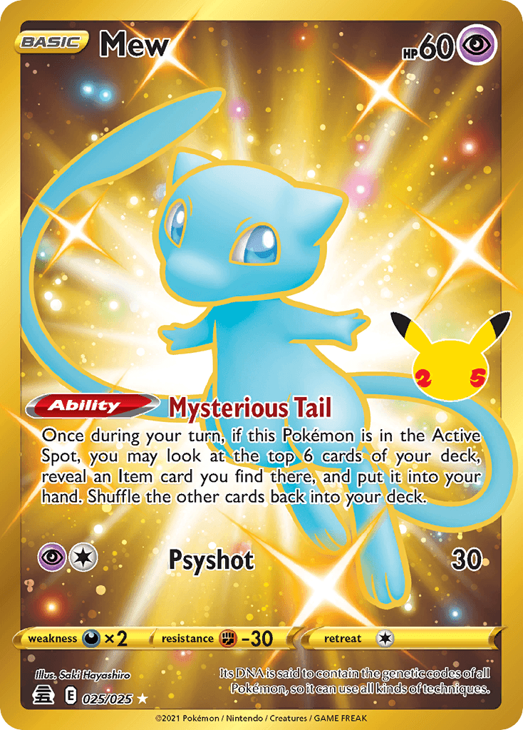 Mew Celebrations card