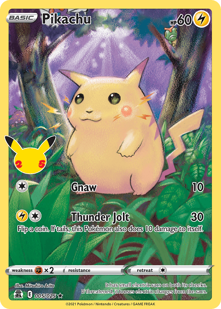 Pikachu Celebrations card