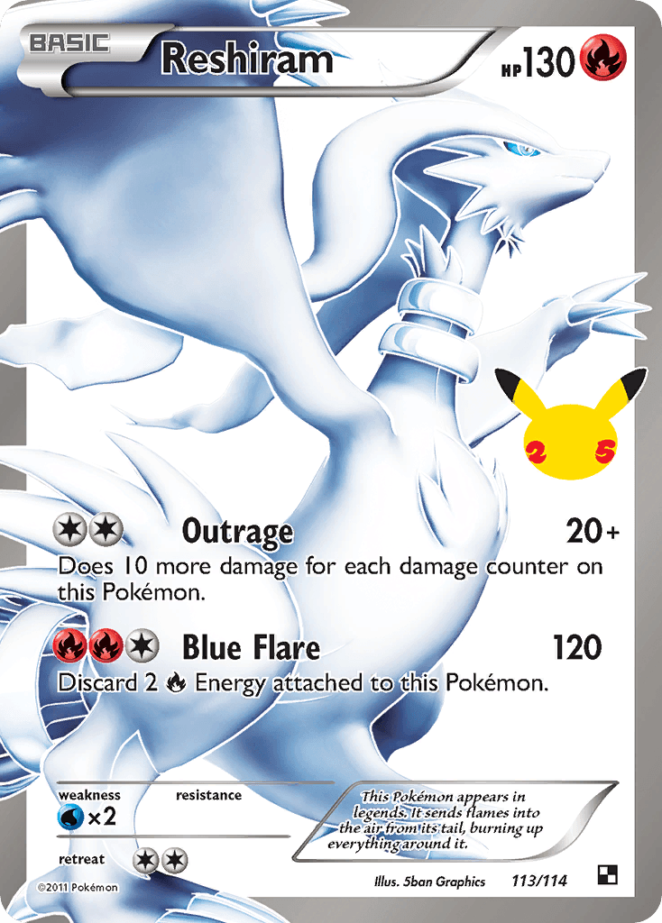 Reshiram Celebrations: Classic Collection card