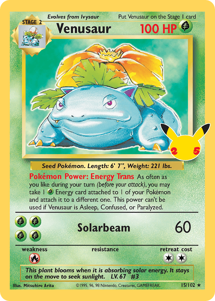 Venusaur Celebrations: Classic Collection card