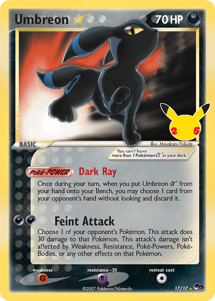 Umbreon ★ Celebrations: Classic Collection card