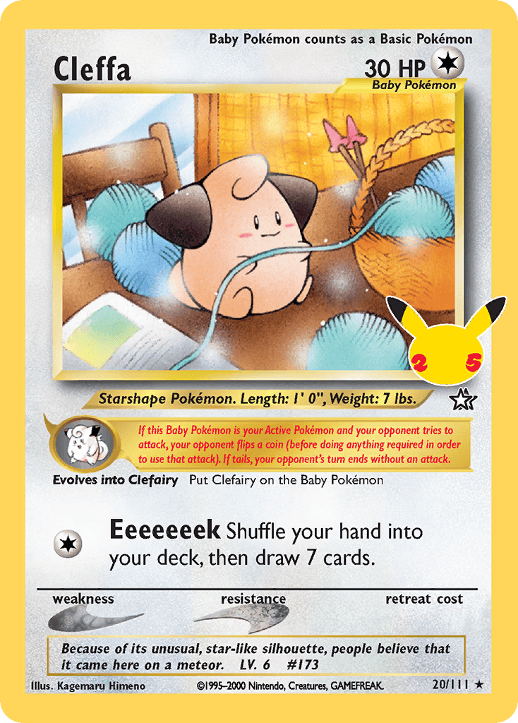 Cleffa Celebrations: Classic Collection card