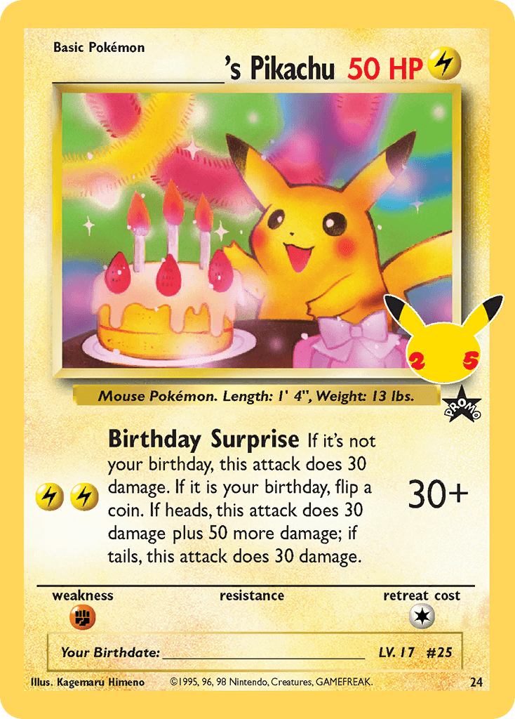 _____'s Pikachu Celebrations: Classic Collection card