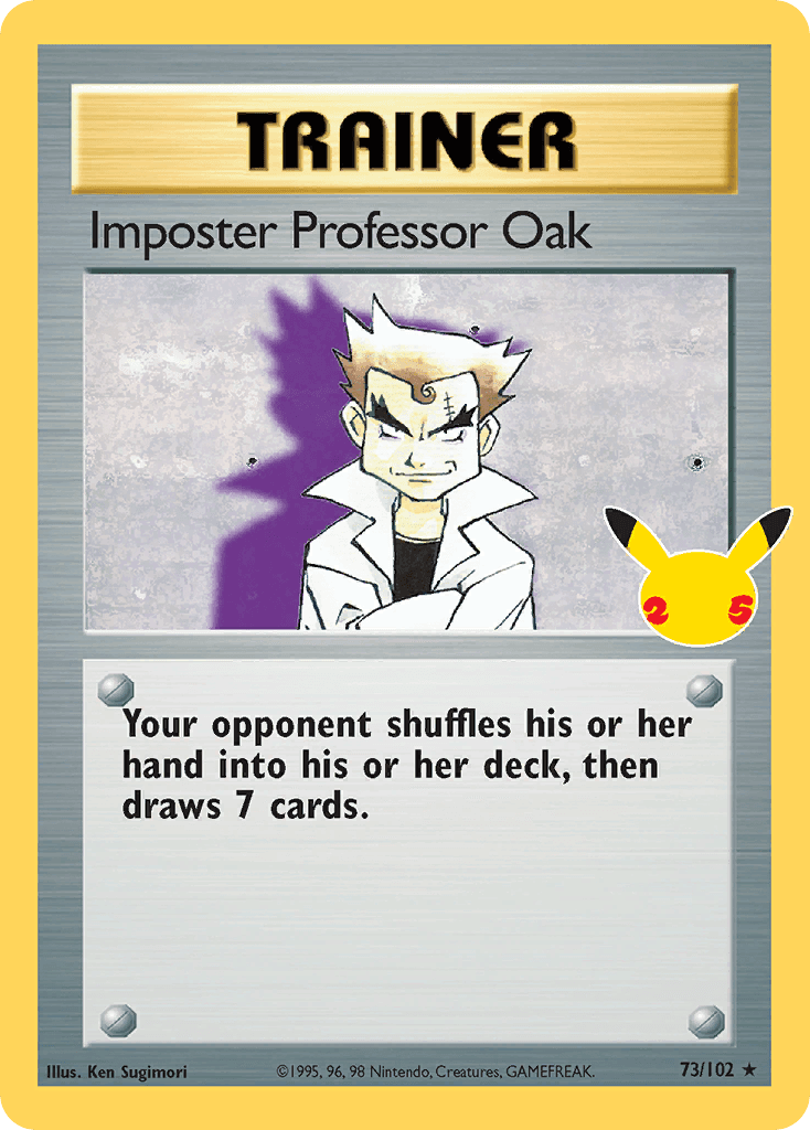 Imposter Professor Oak Celebrations: Classic Collection card