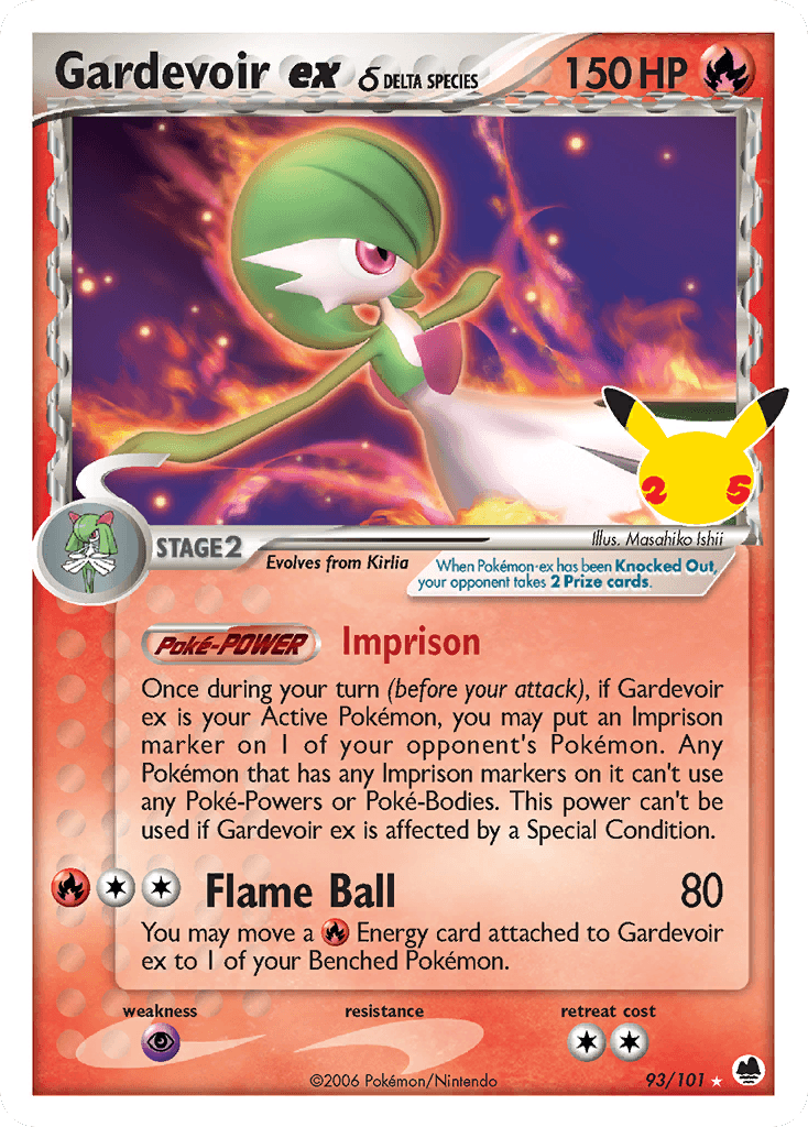 Gardevoir ex δ Celebrations: Classic Collection card