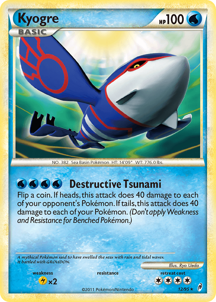 Kyogre Call of Legends card