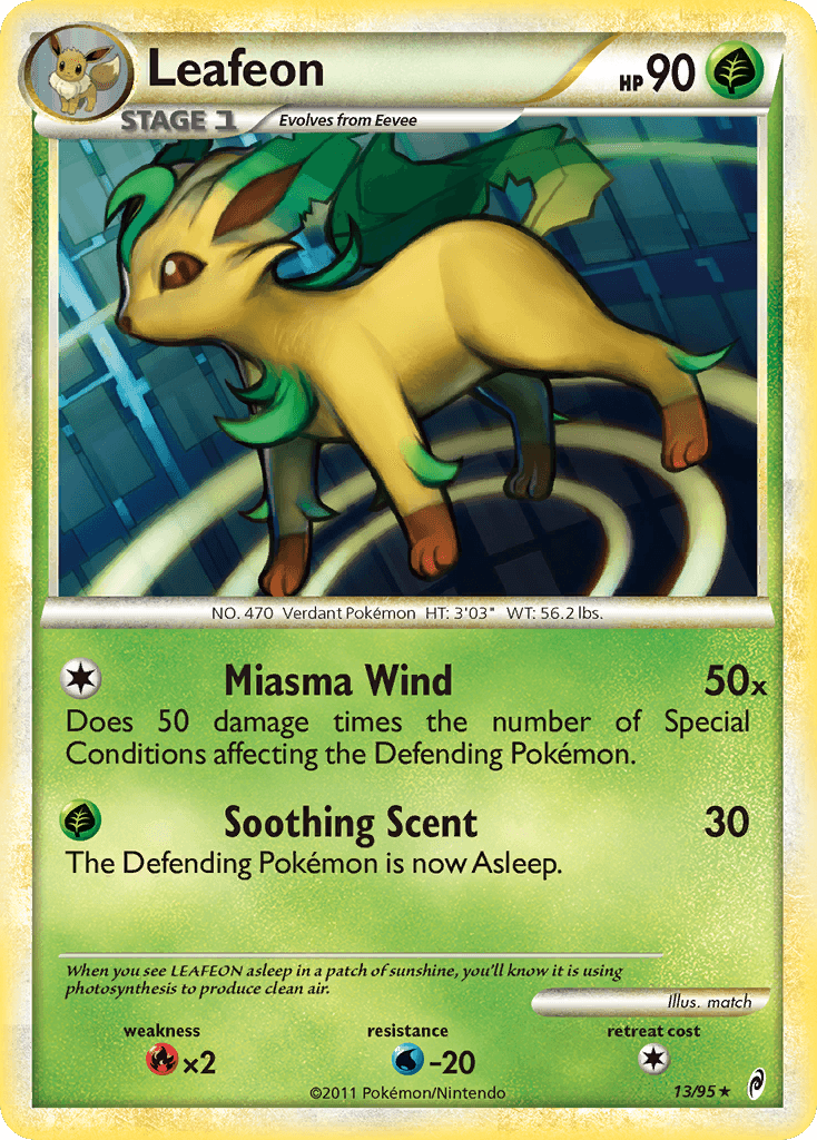 Leafeon Call of Legends card